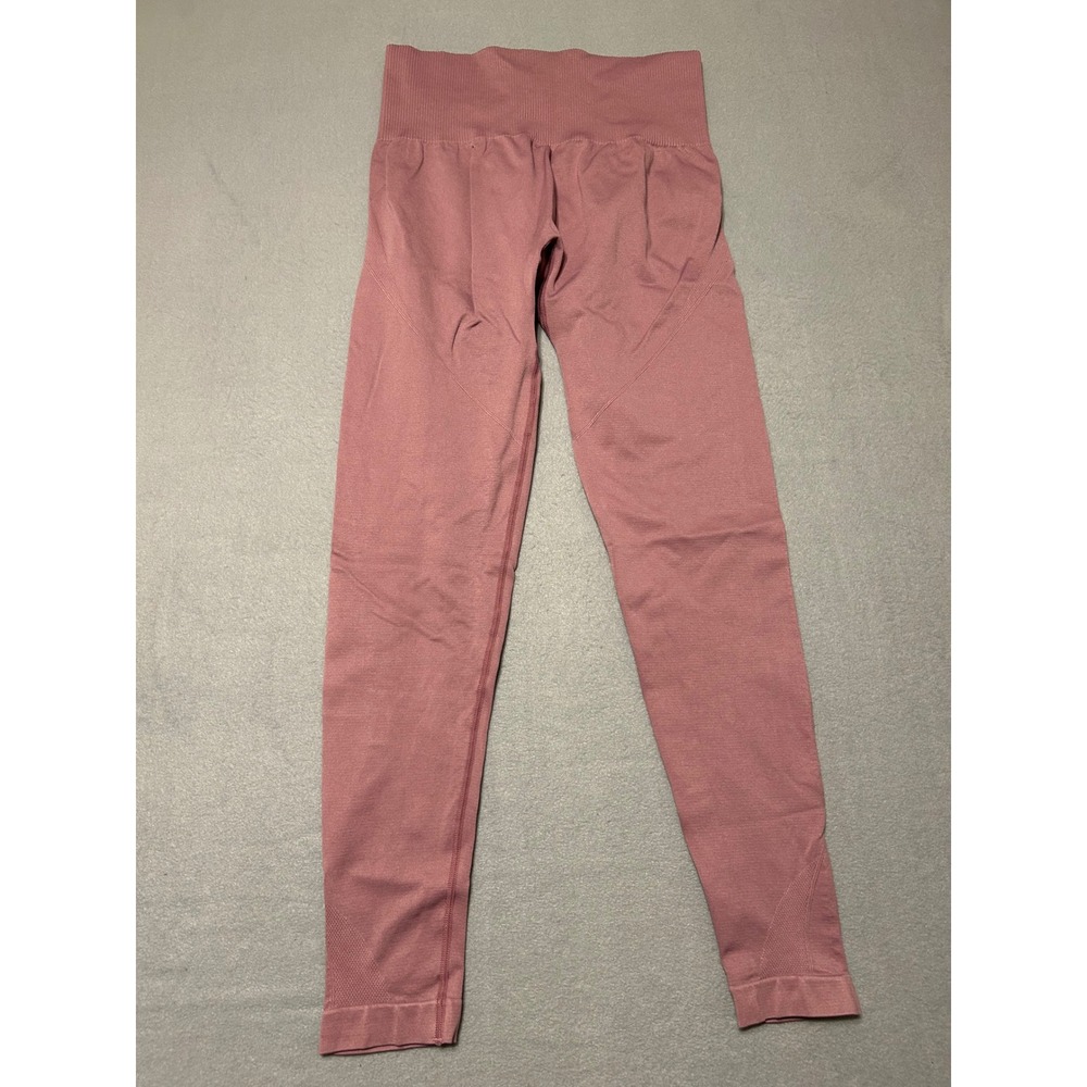 Unbranded Womens Seamless High Waisted Leggings Dusty Rose Mauve Gym Yoga Pink